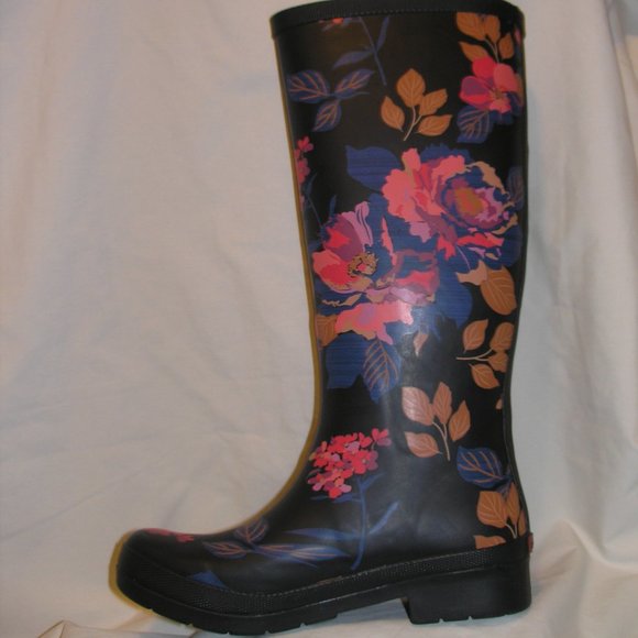 New Chooka Women's 6M Floral Shoes Tall Rain Boots Box - Picture 5 of 12